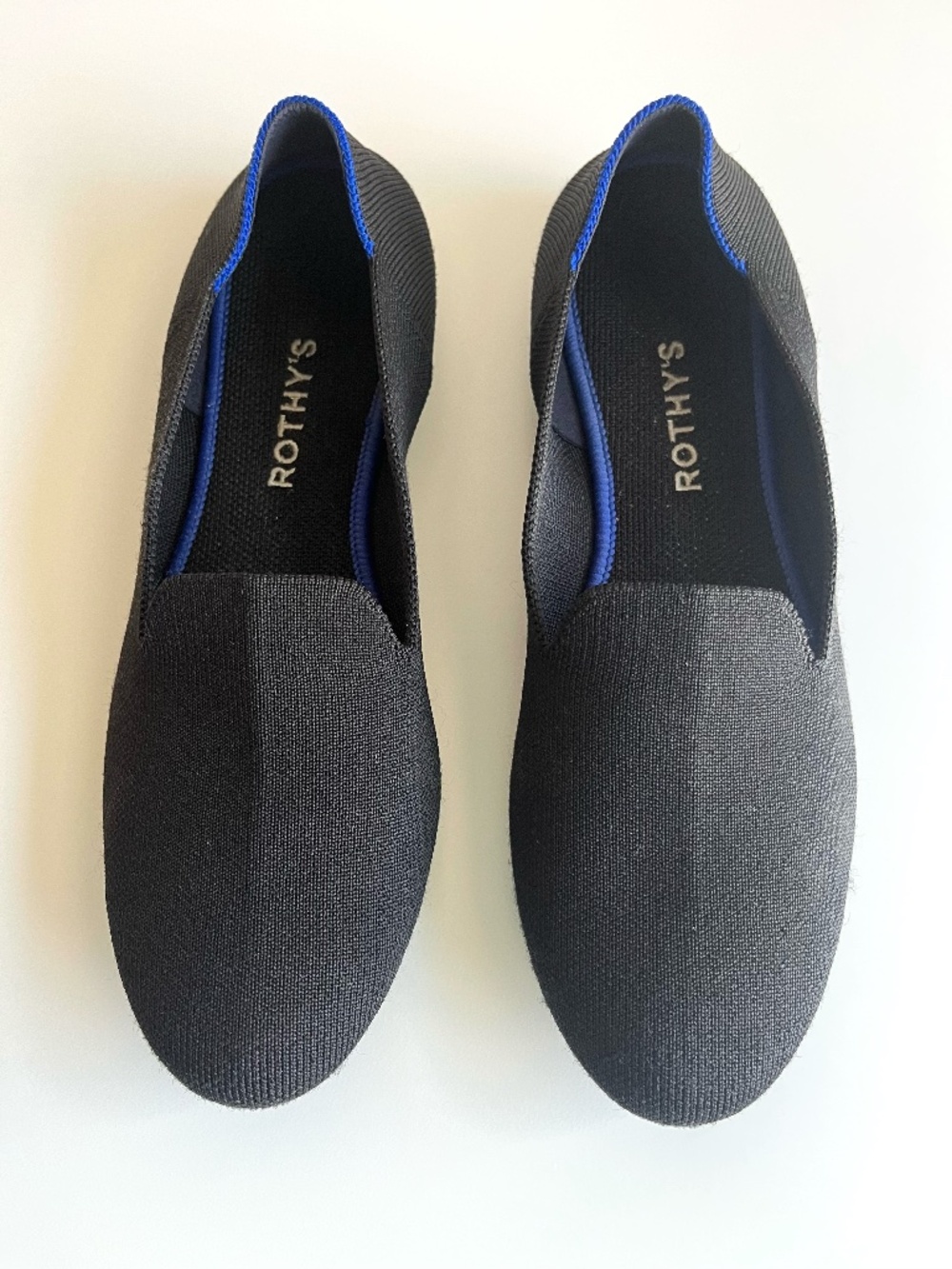 Rothy's Daily Loafers Women's Flat Shoes Size 10 W Black Slip-on Shoes